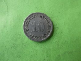 Dt. Reich 1907 F, 10 Pfennig
