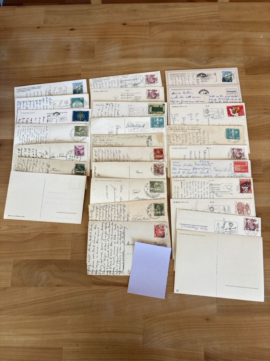 Cartoline postali: AK von St. Moritz – Usato da Rümlang venduto da Brieftaube2 1