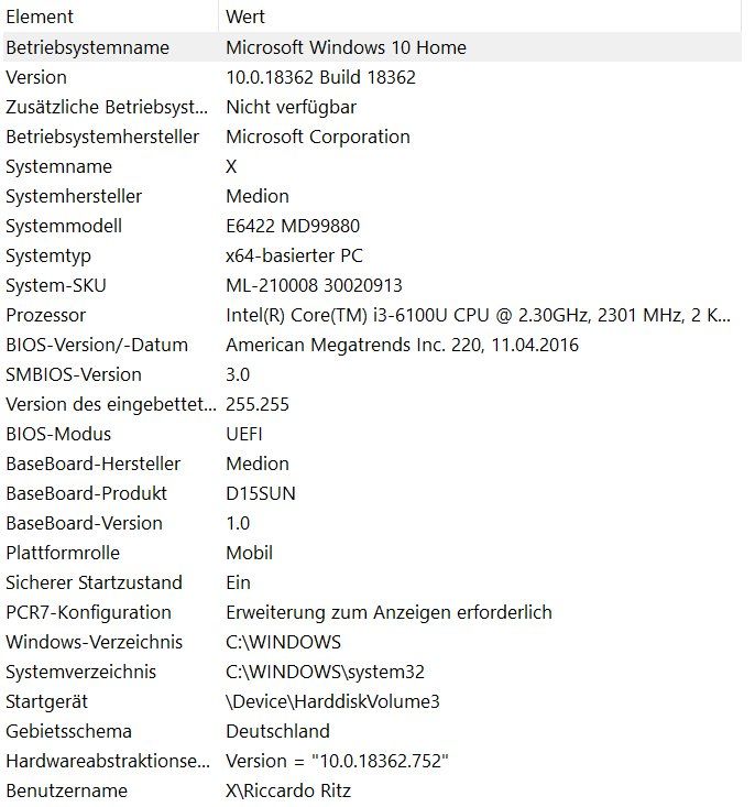 Medion Notebook: Medion Akoya E6422 Laptop – Usato da Bürchen venduto da UeliMueli85 7