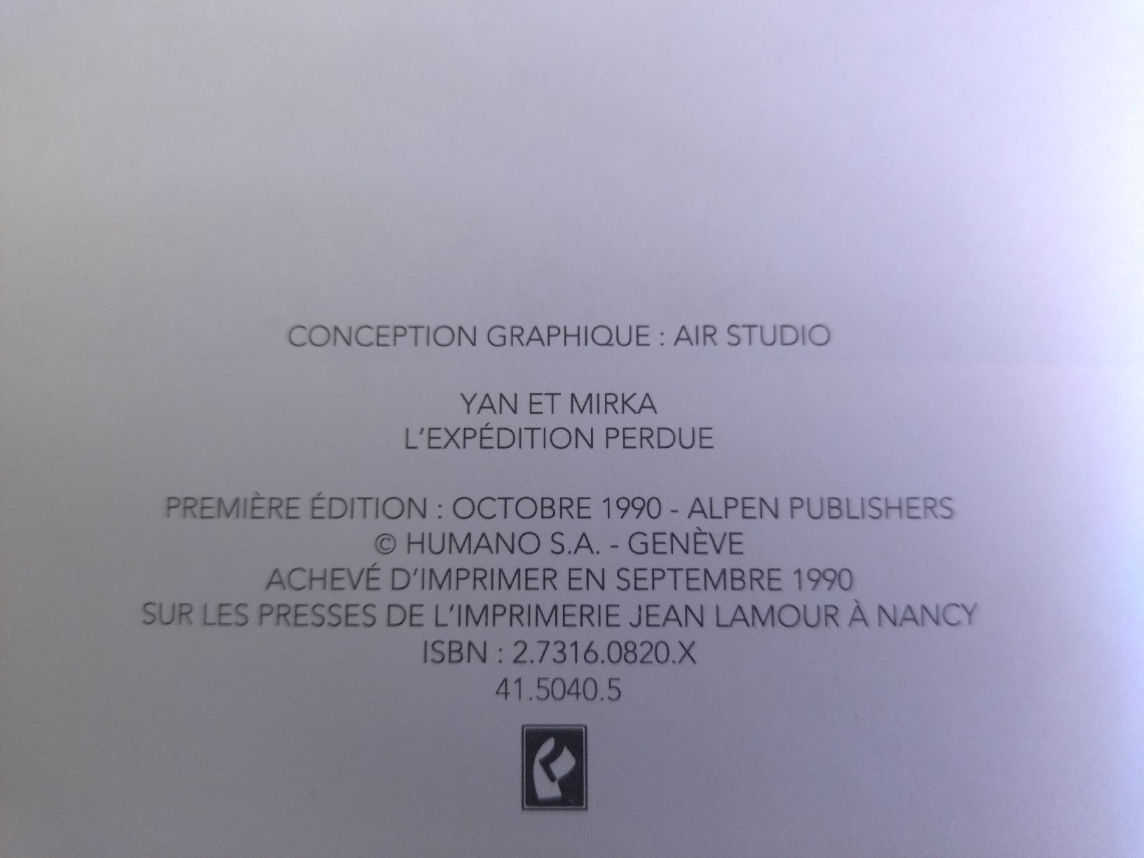 Fumetti: BD Yan et Mirka - L'Expédition Perdue  – Usato da Farvagny-le-Grand venduto da LaCaverne 2