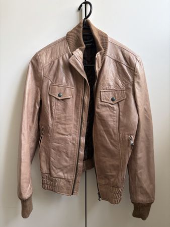 Lederjacke Leonardo Gr M beige