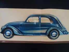 Prospekt Fiat 1500 1935 Rarität