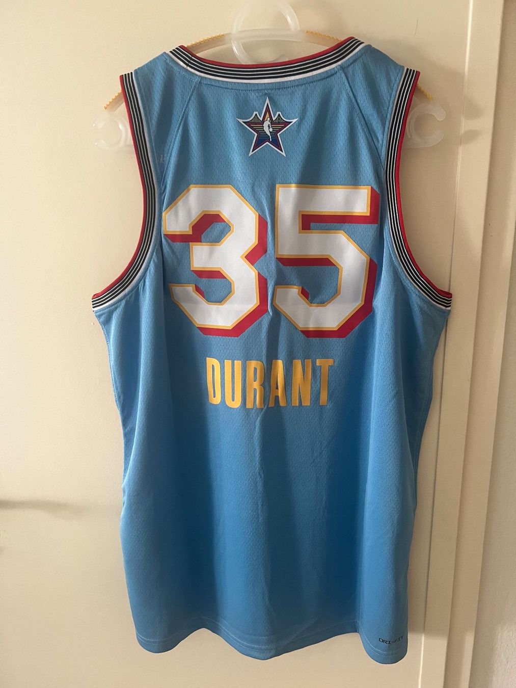 Nike Canottiere & Pantaloni: NBA All Star / 35 DURANT / 2025 / hellblau / Heißprägung – Nuovo e nell'imballaggio originale da Bern venduto da No1e 1