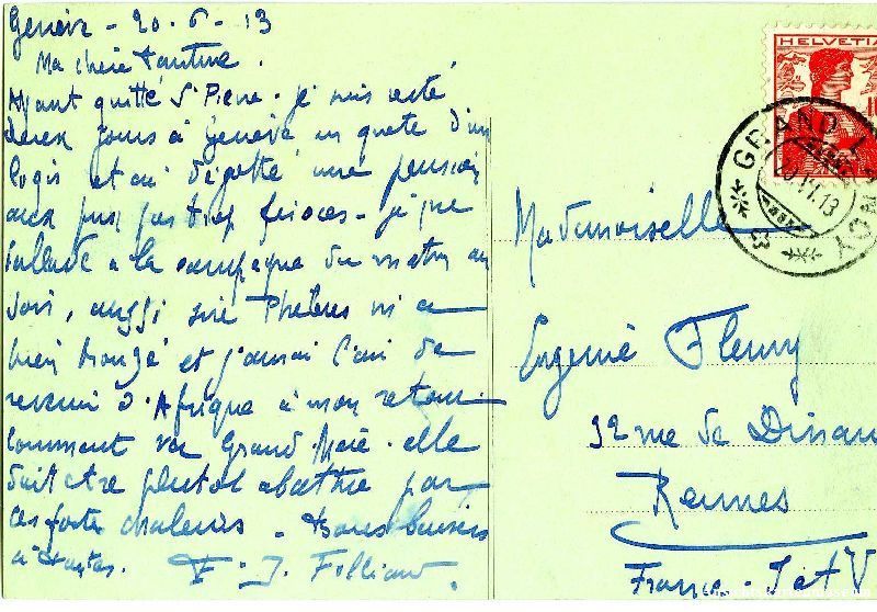 Cartoline postali: Genève - la tour du Molard belebt + 1913 – Usato da Emmenbrücke venduto da teestube 1