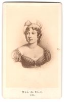 Fotografie Porträt Germaine de Stael, f