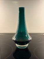 Vase Glas grün Riihimäki A. Okkolin 60er Jahre Finnland