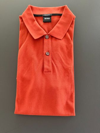 HUGO BOSS Poloshirt in Rostrot, Grösse L