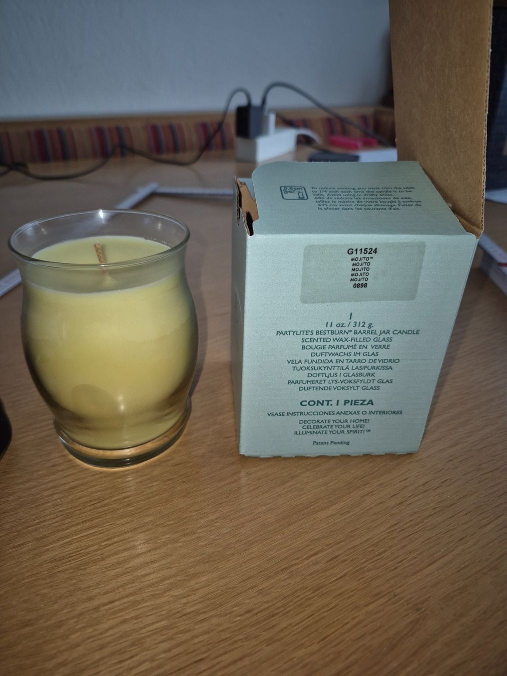 Partylite Candele: Partylite Duftwachsglas Mojito – Usato da Buttikon SZ venduto da sefa02 4