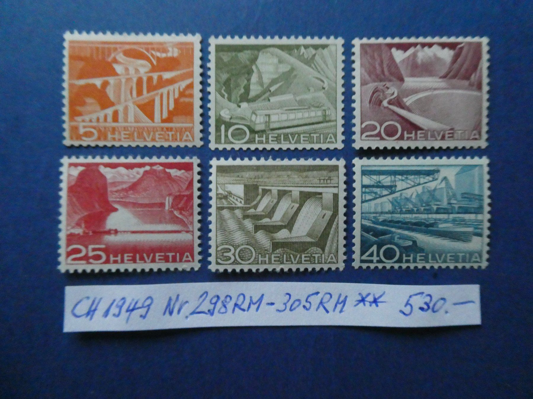 Tous les timbres: CH 1949 Nr. 298RM-305RM postfrisch ** – D'occasion à Lausen par Herbamare01