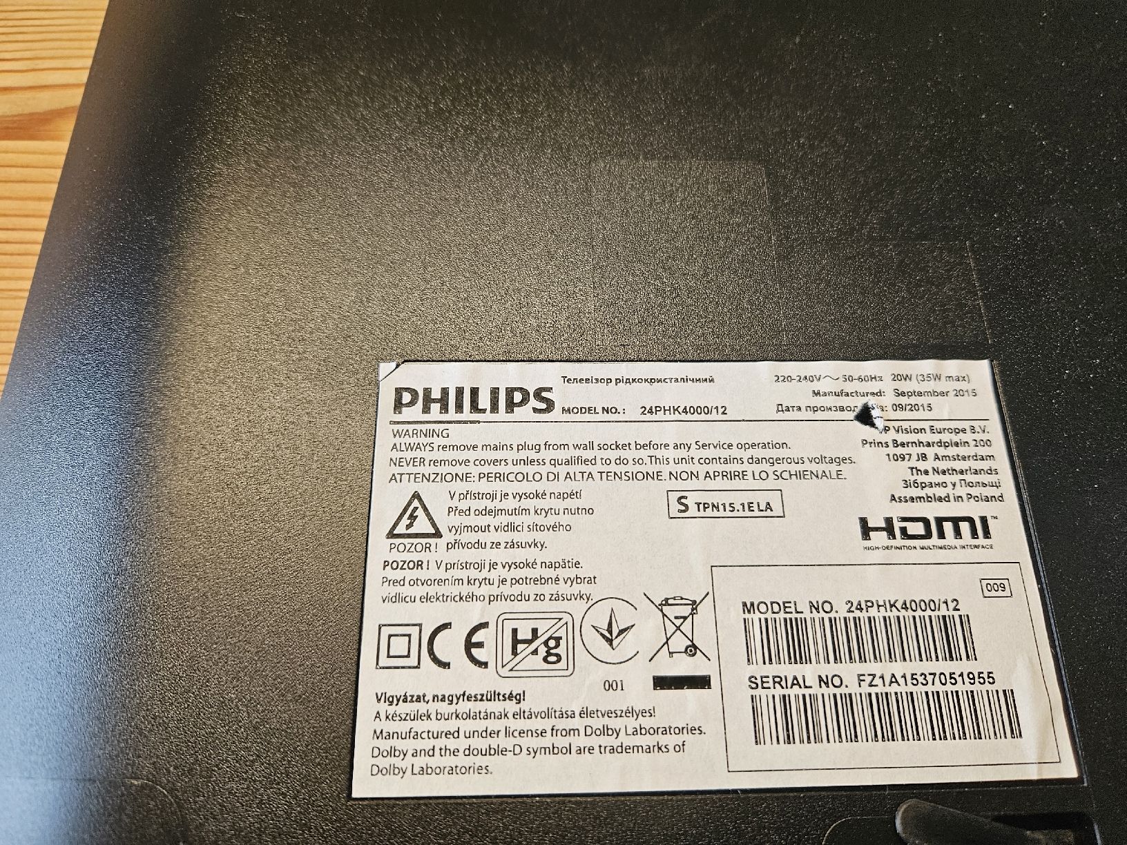 Philips Televisori: 24 Zoll TV Philips – Usato da Elgg venduto da Felix8 1