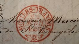 Lettre ancienne Motiers Travers 1836 cachet postal etat