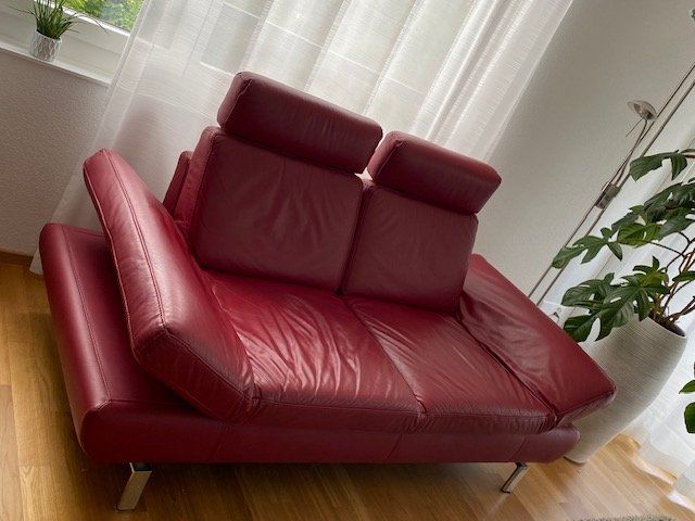Divani: Rotes Ledersofa – Usato da Hünenberg venduto da jos_bdj8