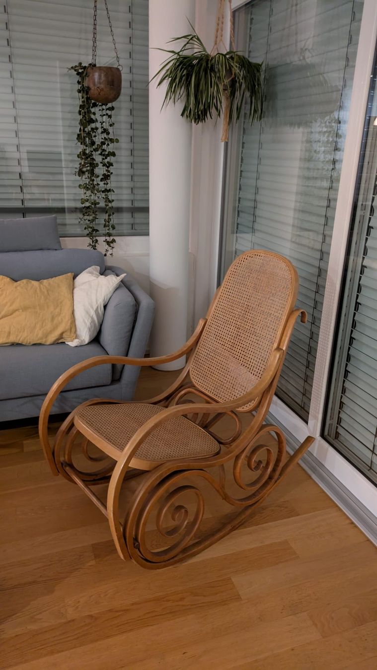 Thonet Sedie: Vintage Schaukelstuhl Thonet-Prinzip – Usato da Obernau venduto da an_co