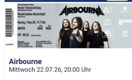 AIRBOURNE 22.7. Solothurn / 2 Stehplatz-Tickets