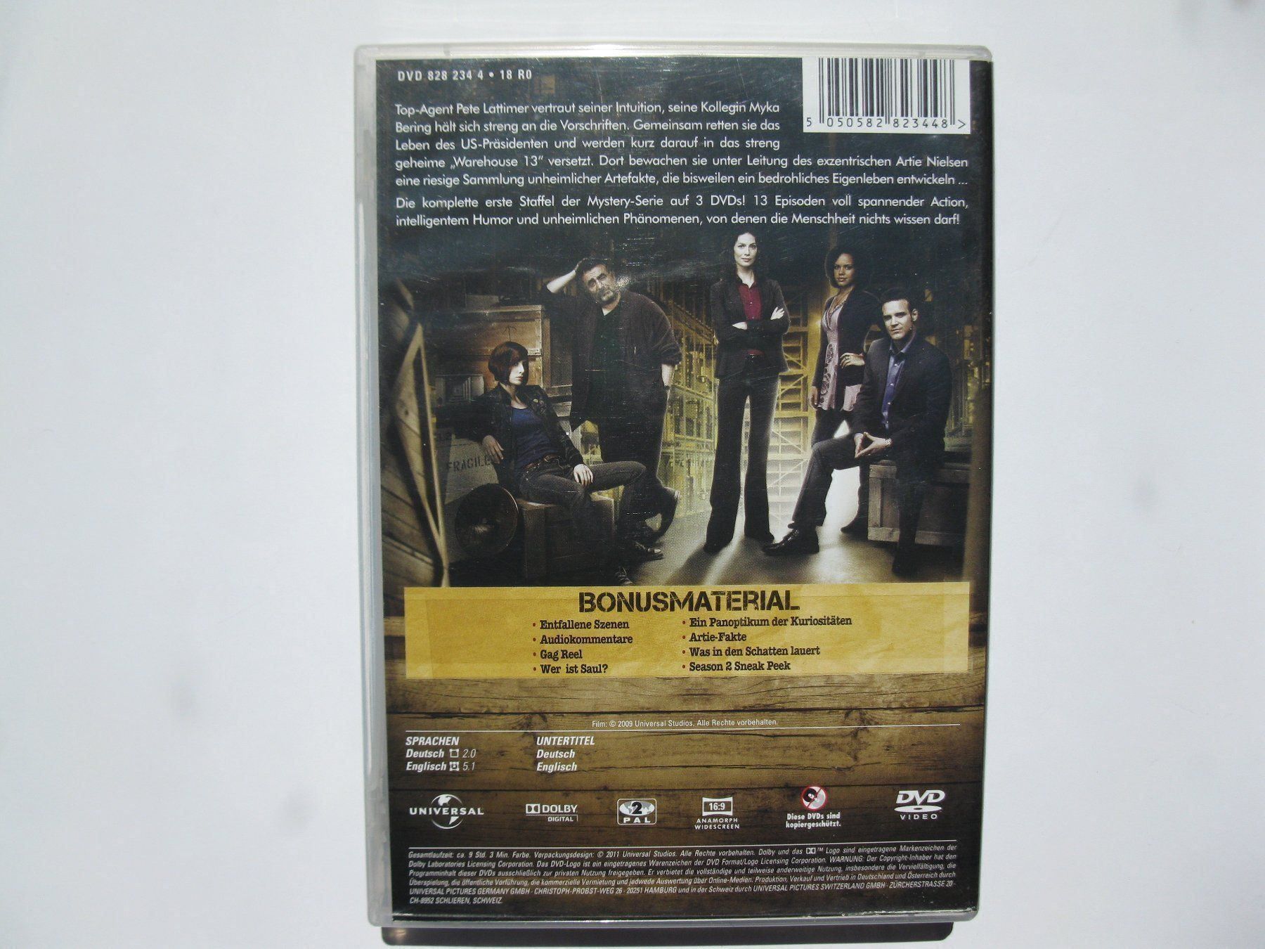 Tutti i DVDs: DVD - Warehouse 13, Staffel 1 komplett – Usato da St. Margarethen TG venduto da Schachmatt 1