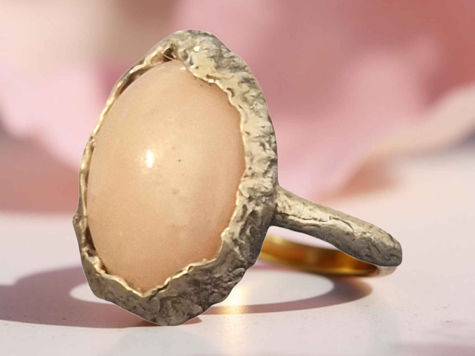 Anelli: Ring Silber mit rosa Andenopal, Grösse 51 – Nuovo e nell'imballaggio originale da Aarau venduto da Schmuckhoehle_MD 2