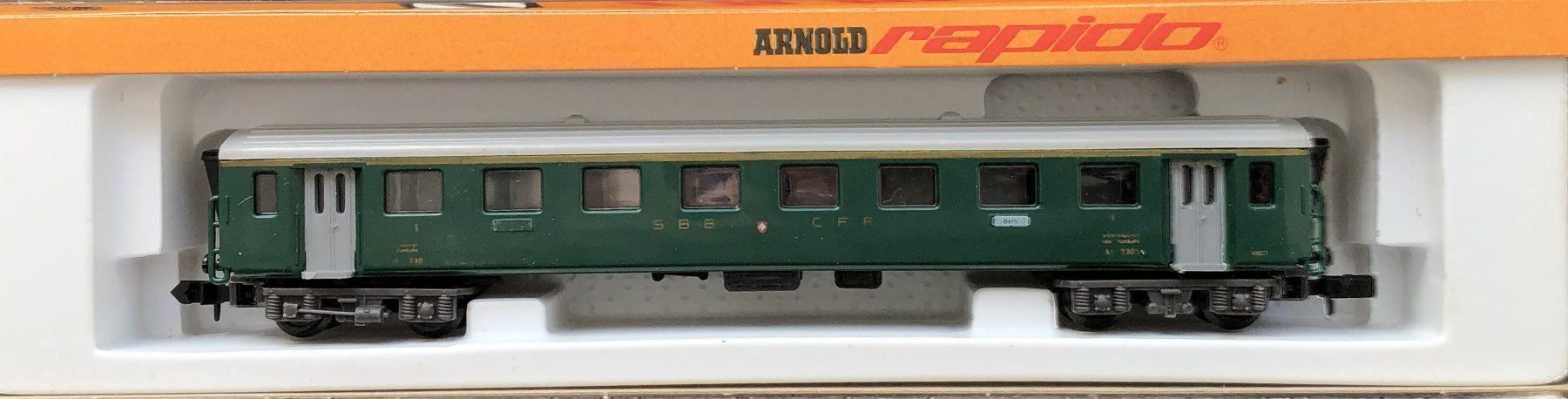 Arnold Modelleisenbahnen: Arnold rapido 0371 SBB Personenwagen – Neu und originalverpackt aus Burgdorf von Gedora