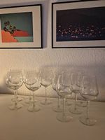 5 Rotwein- und 6 Weissweingläser 1A Zustand