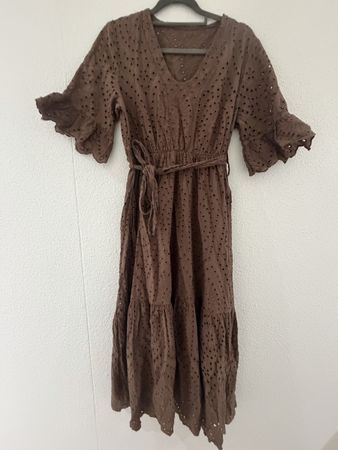 Made in Italy Maxikleid Gr. S – 100% Baumwolle