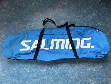 Salming Schlägertasche Unihockey blau/schwarz
