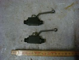 2x Hydraulik Kugelhahn schwarz, ungebraucht, Top Zustand!
