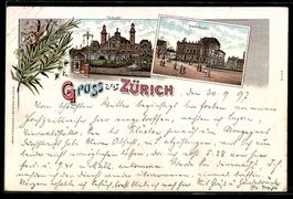 Litho Zürich, Tonhalle, Stadttheater