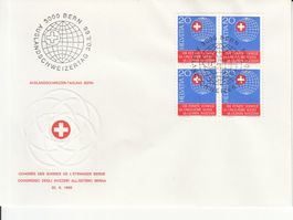 Sonderstempel S. 622 auf SBK 442 im 4er-Block