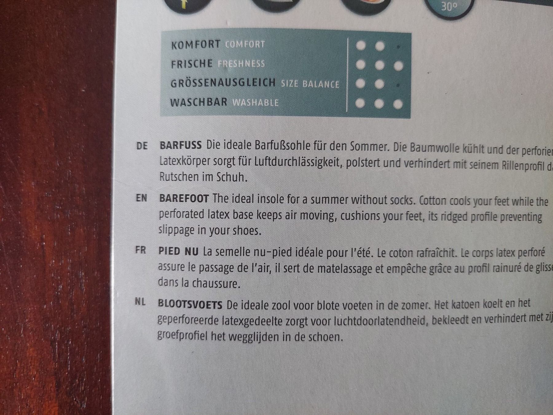 Herrenschuhe: Bergal Barfuss Einlegesohle Grösse 29 – Neu und originalverpackt aus Beckenried von Havacola 6