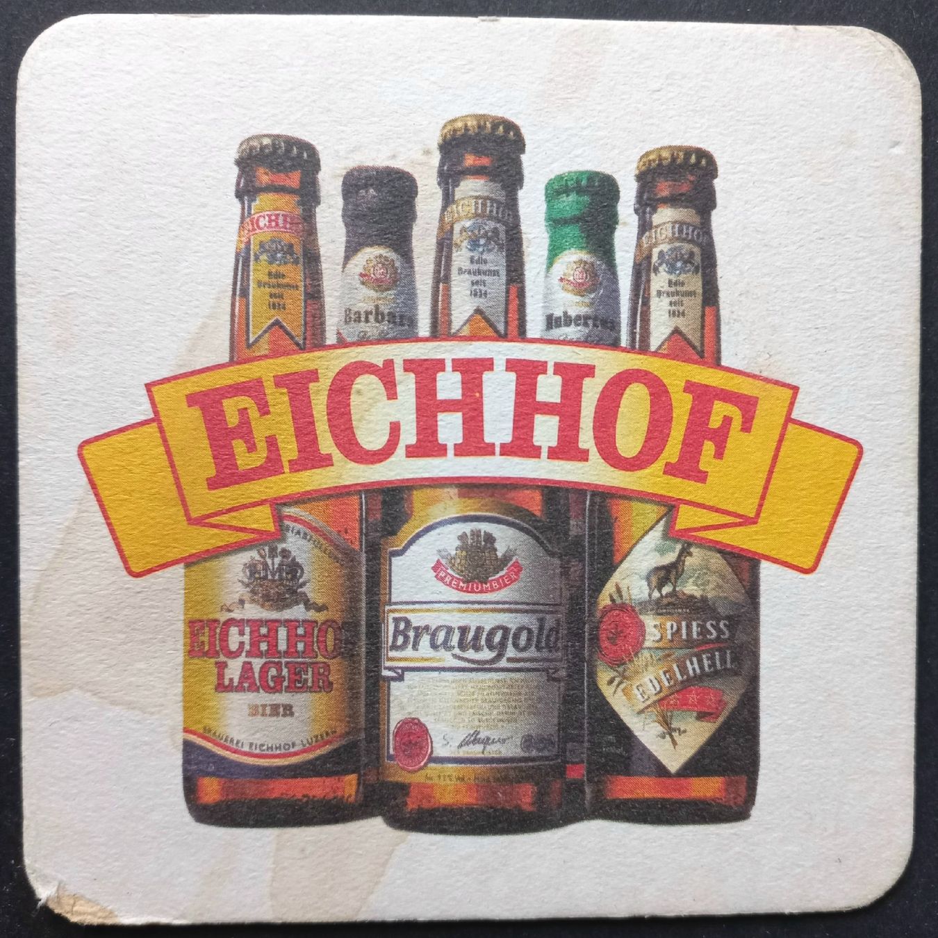 Untersetzer: Bierdeckel - Eichhof - CH – Gebraucht aus Niederuzwil von lubimaja