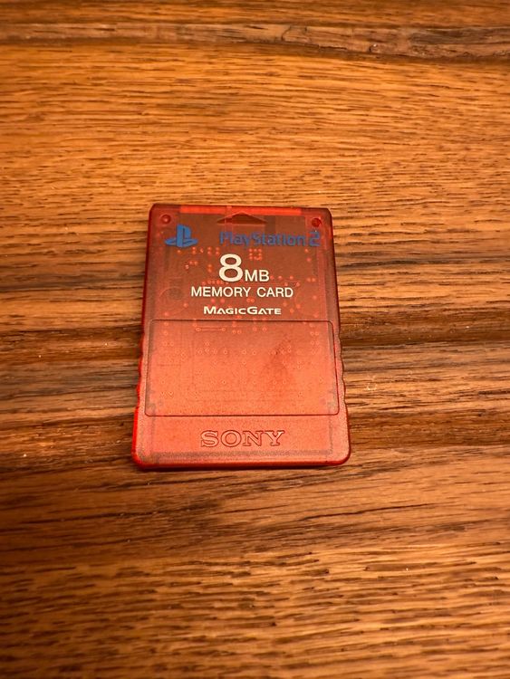 Sony Playstation 2 Memory Card 8MB Rot (Gebraucht) in Wollerau für CHF