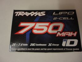 Traxxas Akku 750 mAh 2S 7.4V LiPo, für 1:18 Traxxas