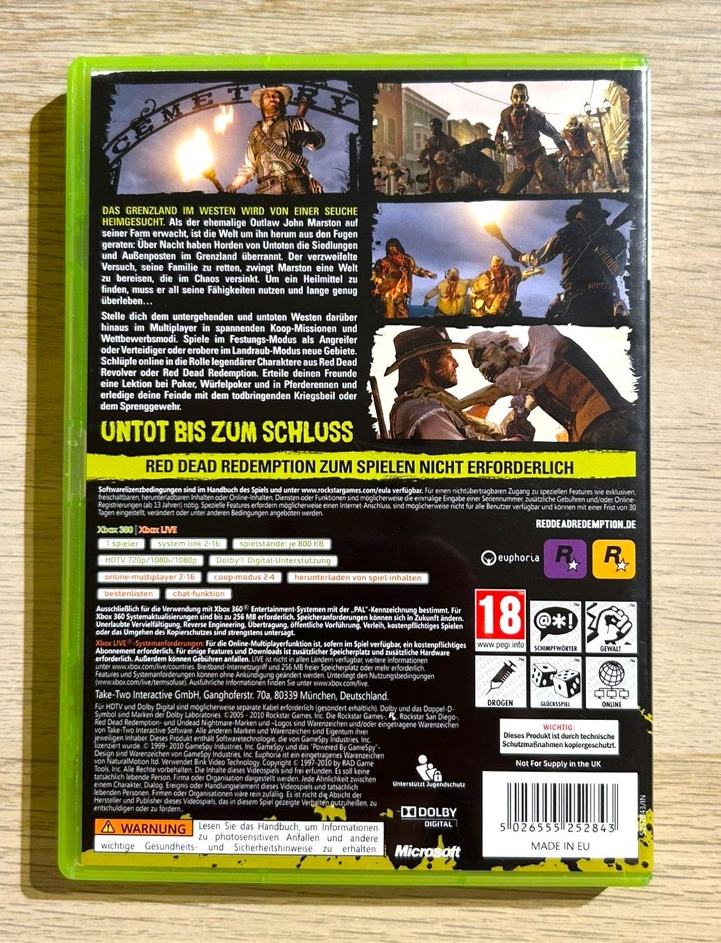 Microsoft Giochi: Red Dead Redemption Undead Nightmare Xbox 360 – Usato da St. Gallen venduto da Alpine.Arcade 1