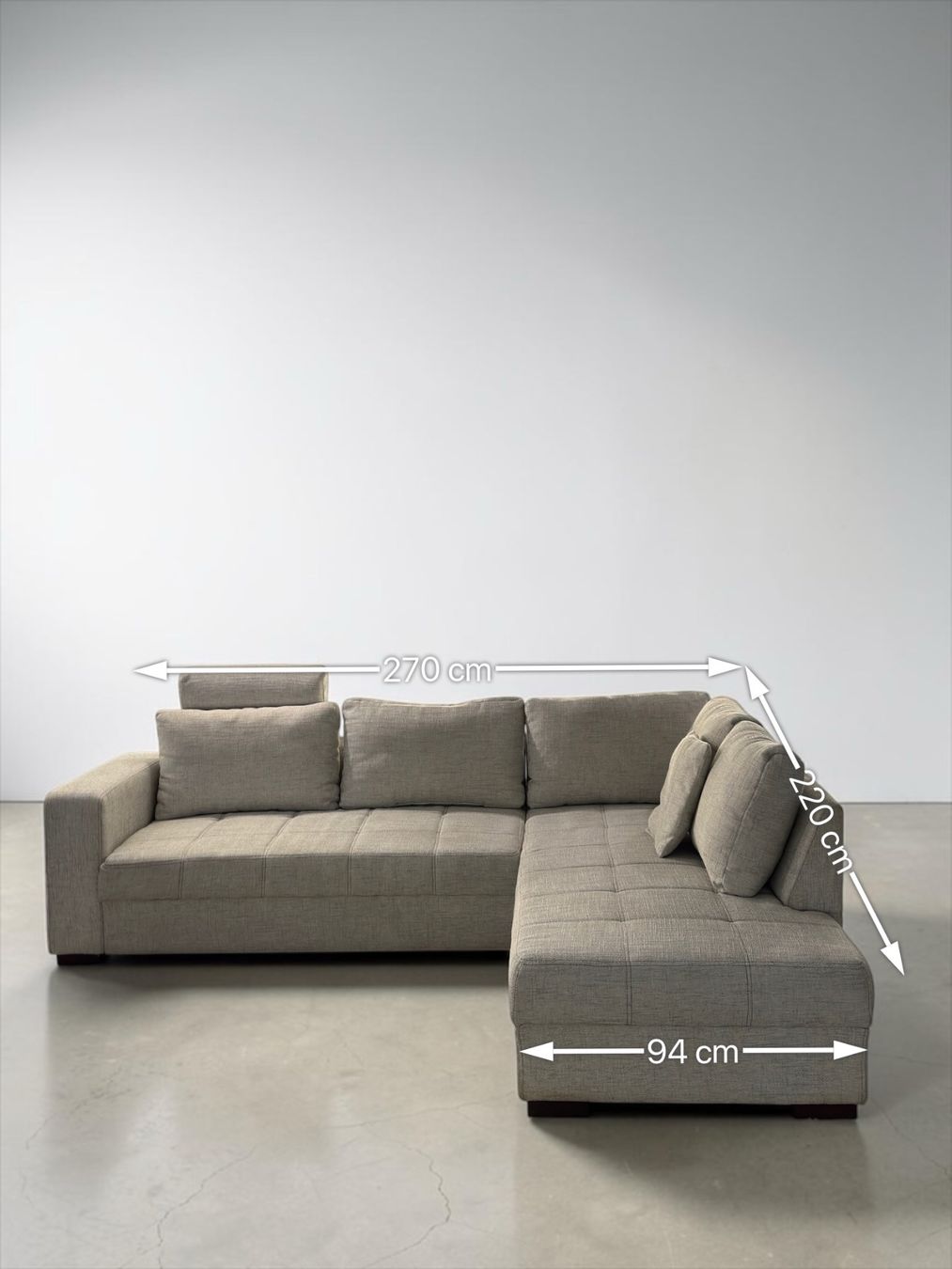 Sofas: Ecksofa Hellgrau mit BettFunktion – Gebraucht aus Fehraltorf von Sofalab.swiss 9