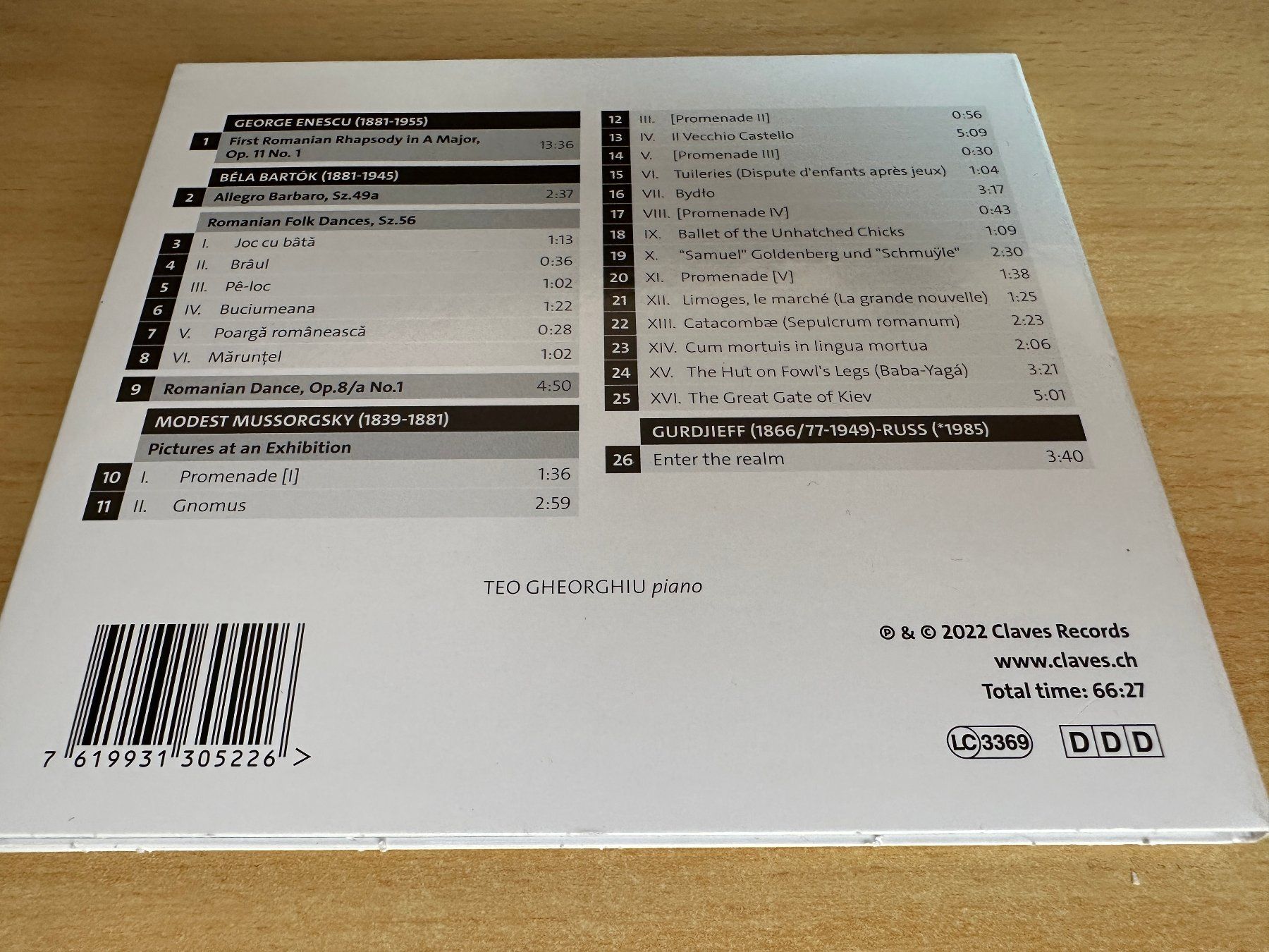 CD: Teo Gheorghiu - Roots – Usato da Rikon im Tösstal venduto da Alpenmutz 1