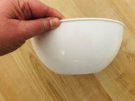 Weisse Schüssel, Salatschüssel,