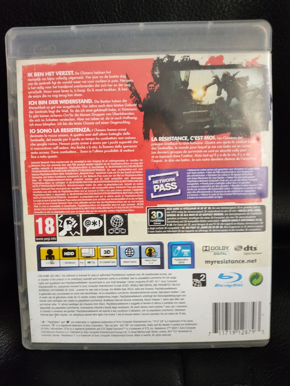 Sony Giochi: Resistance 3 PS3 - Jeu de tir d'action - – Usato da fribourg venduto da GameSpot 1