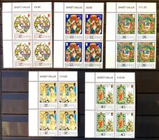 1992 Insel Man - GB - Weihnacht  Viererblock **