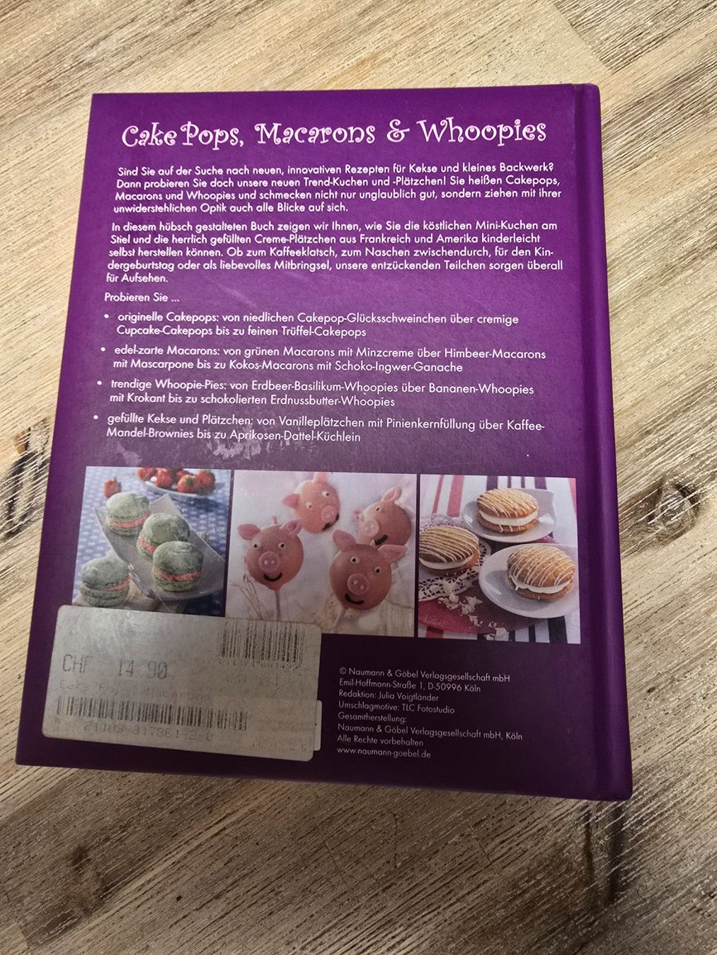 Libri: Backbuch Cake Pops, Macarons & Whoopies – Nuovo (secondo la descrizione) da Willisau venduto da isa117 1