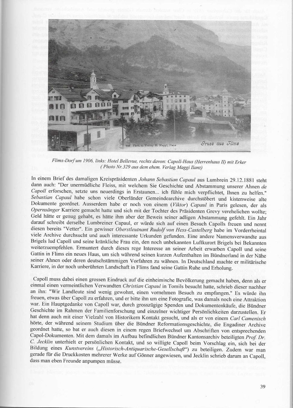 Libri: Capolia Genealogische Chronik - Georges Capol – Usato da Flims - Dorf venduto da Stagediver 4