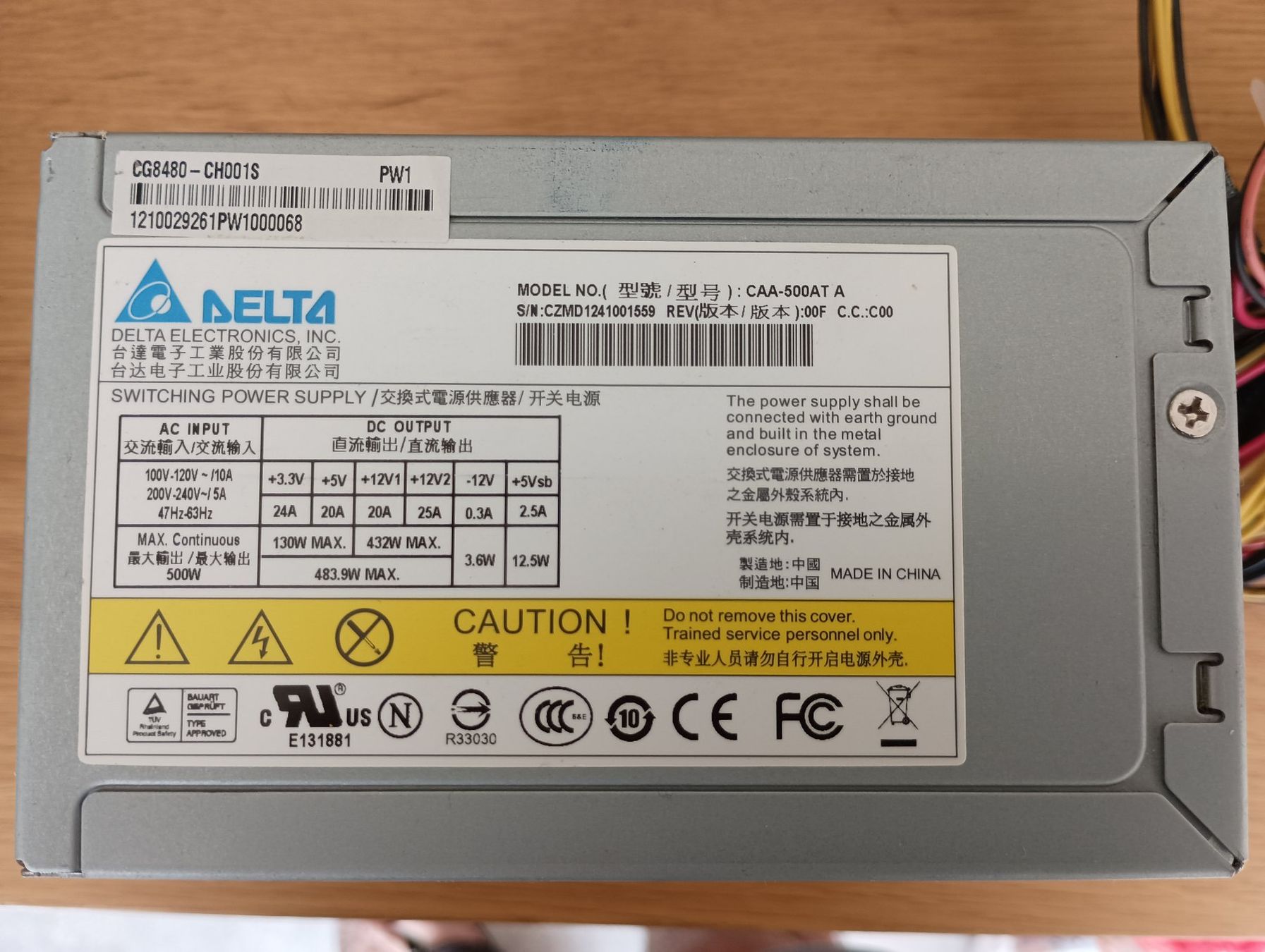 Composants électroniques: Netzteil Delta 500W für PC – D'occasion à Basel par Jbeu06 1