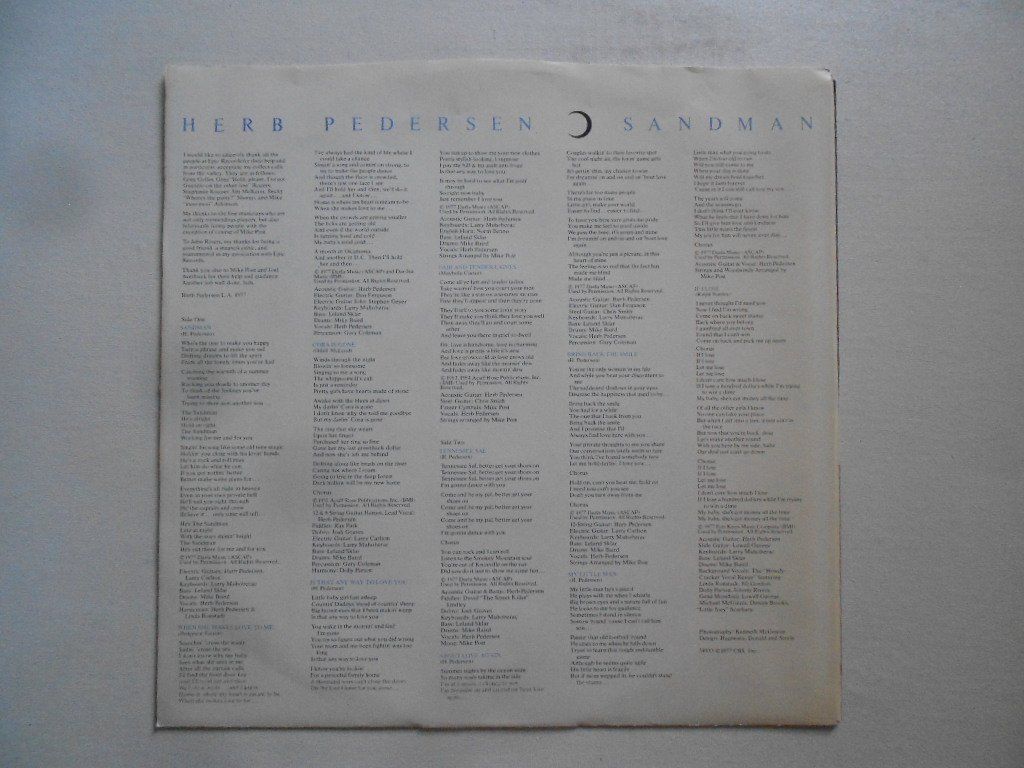 Schallplatten: HERB PETERSEN  -  SANDMAN – Gebraucht aus Bex von Giorgiob 3