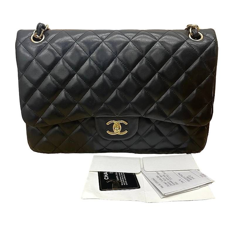 Taschen für Damen: Chanel Timeless Jumbo Classic Flap Noir – Gebraucht aus Lausanne von Temamapaire