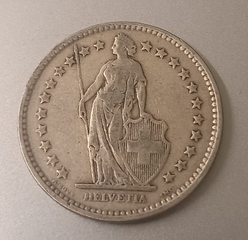 Tutti le monete: 2 fr Svizzera 1920 – Usato da Minusio venduto da epp_cty9 1