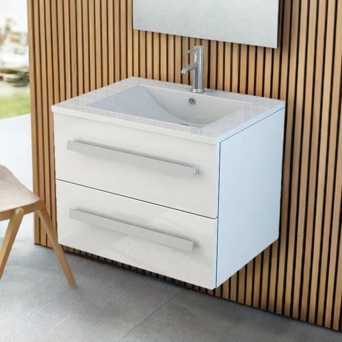 Mobili per bagno: Badmöbel Badset Waschtisch AROSA II weis – Nuovo e nell'imballaggio originale da Herbertingen venduto da jet-line-e-trade 2