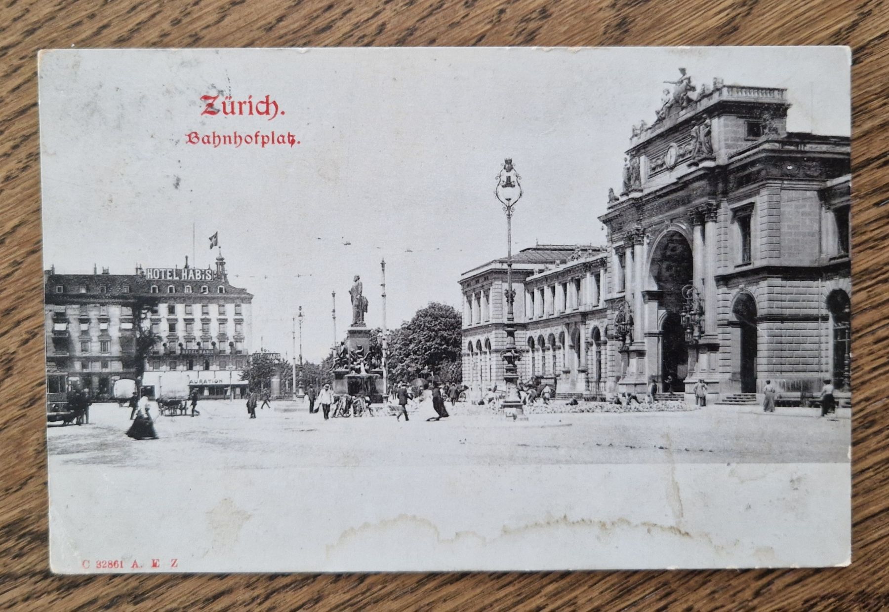 Cartoline postali: Zürich Bahnhofplatz 1911 – Usato da Ebikon venduto da Donar50