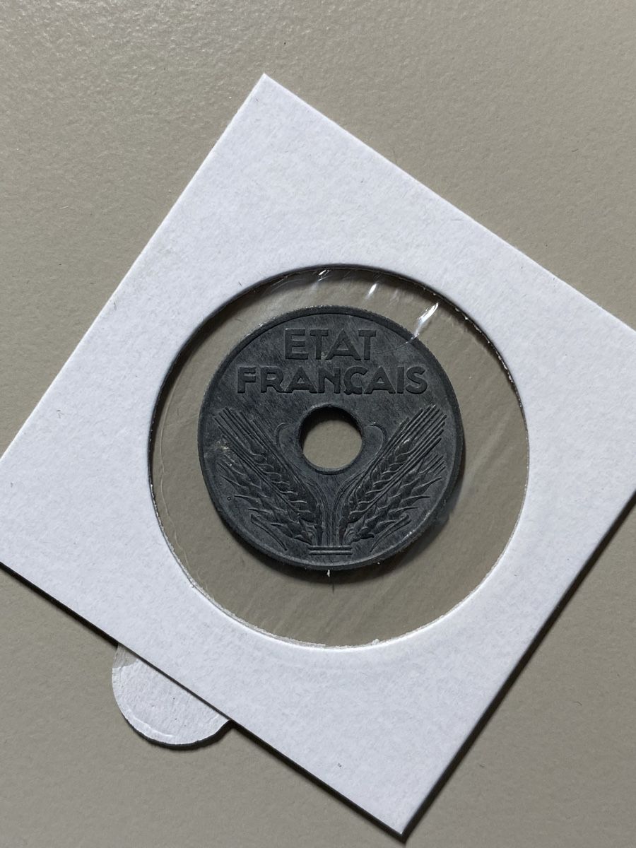 Tutti le monete: France - 20 centimes - 1943  – Usato da Payerne venduto da Mike1682 1