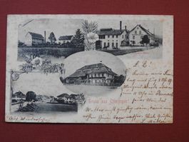 Gruss aus Oftringen, mit Bierbrauerei Hüssy, Papierfabrik