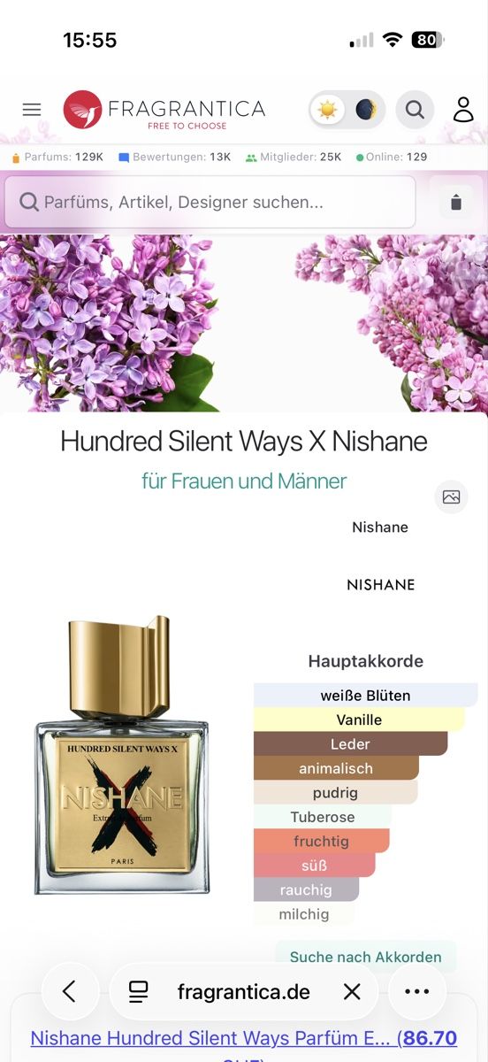 Nishane Profumi & Eau de Toilette: Nishane Hundred Silent Ways X, 2 ml – Usato da Sursee venduto da nst_czk2 1