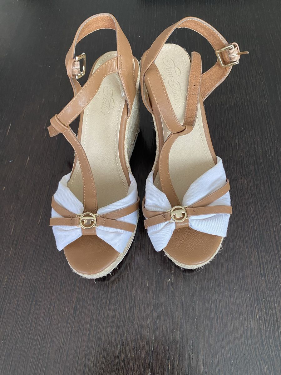 Tom Tailor Scarpe da donna: Neue Tom Tailor Keil Sandalen, Gr. 41, – Nuovo e nell'imballaggio originale da Kreuzlingen venduto da Lukma64 1
