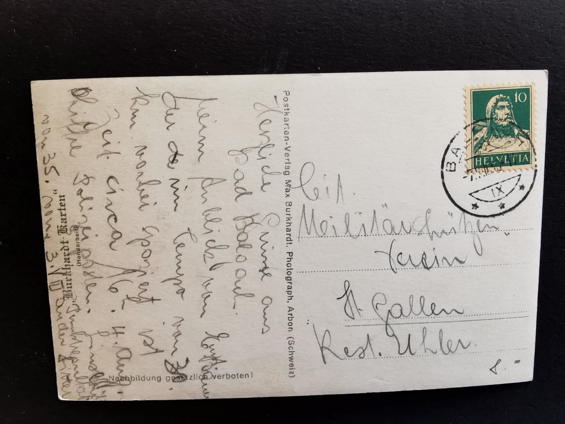 Ansichtskarten: Balgach  Rheintal  Ansichtskarte  Oldtimer   Bad Balgach – Gebraucht aus Rheineck von kat_7gld 1